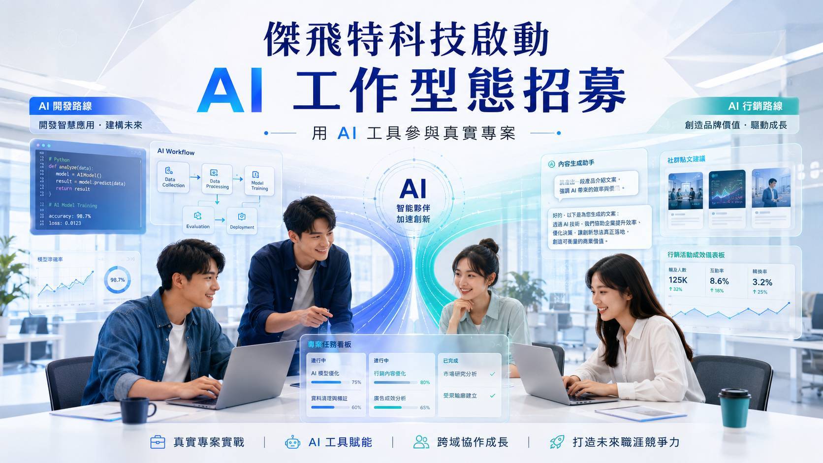 傑飛特科技啟動 AI 工作型態招募：用 AI 工具參與真實專案